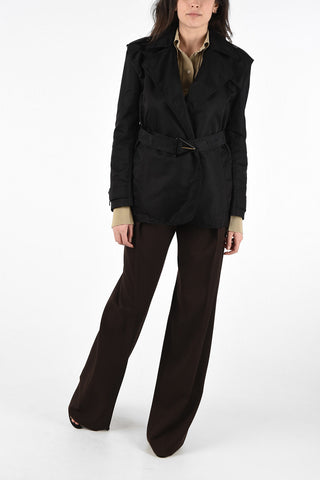 Cropped Trench with Belt