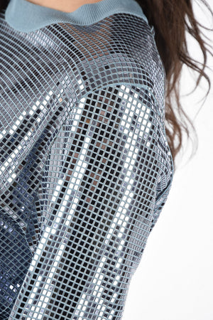 Sequin Crewneck Top