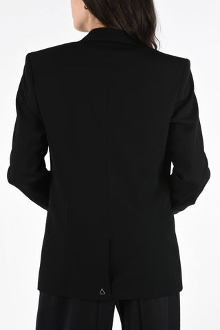 Blazer Oversize in Lana con Tasche a filo 