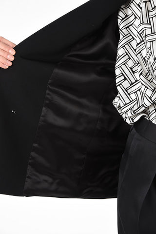 Blazer Oversize in Lana con Tasche a filo 