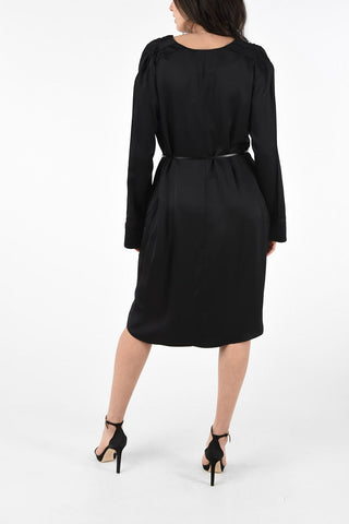 Vestito in Seta con Tasche a Filo 