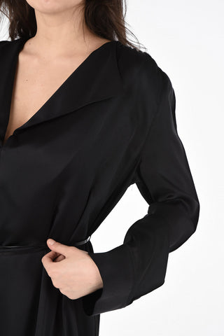 Vestito in Seta con Tasche a Filo 