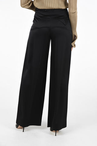 Single Pleat Palazzo Pants with Hidden Closure 