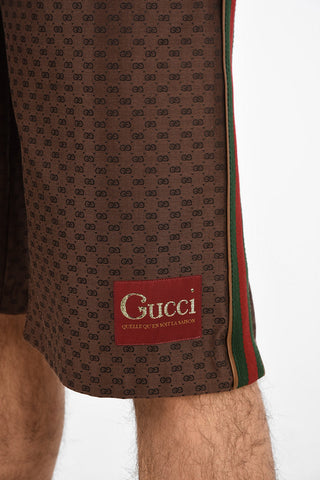 All Over Logo drawstring waist shorts