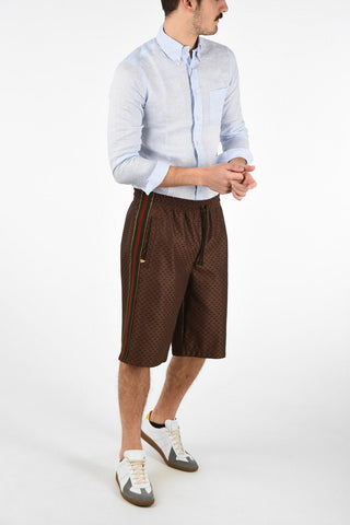 All Over Logo drawstring waist shorts