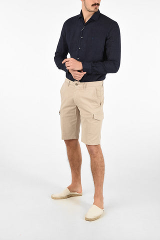 ID  CORNITO Mid-rise waist cargo shorts