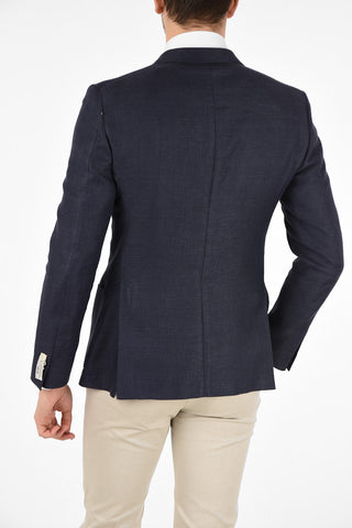 CC COLLECTION side vents peak lapel double-breasted REWARD blazer drop 7R