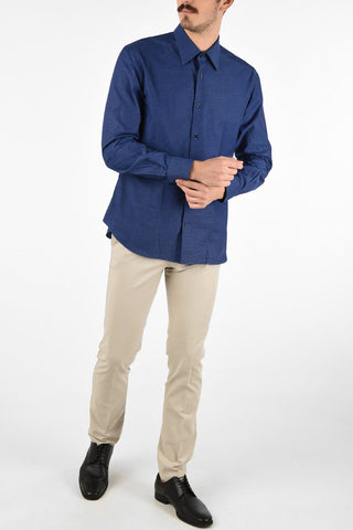 CC COLLECTION polka dot SARTORIALE spread collar shirt