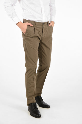 ID Cotton Stretch Mid-rise waist chinos