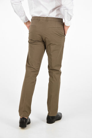 ID Cotton Stretch Mid-rise waist chinos