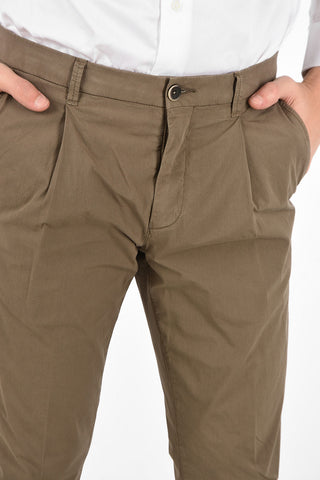 ID Cotton Stretch Mid-rise waist chinos