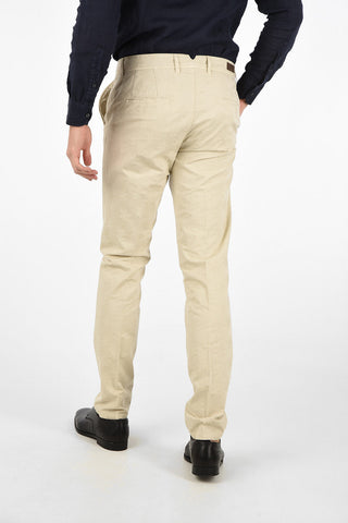 CC COLLECTION Mid-rise waist slanted pocket chinos
