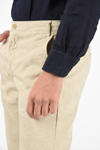 CC COLLECTION Mid-rise waist slanted pocket chinos