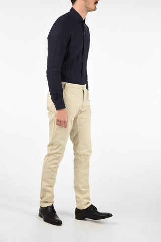 CC COLLECTION Mid-rise waist slanted pocket chinos
