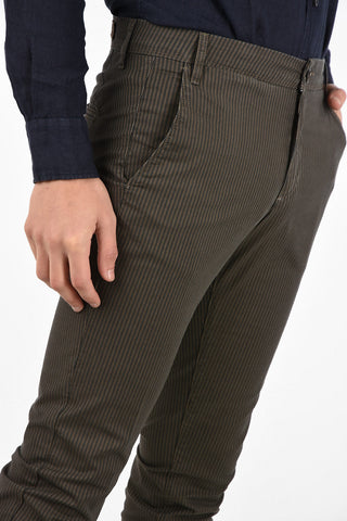 CC COLLECTION awning striped CONERO Mid-rise waist chinos capri pants