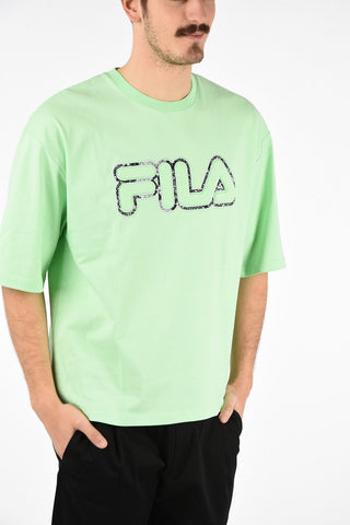 NERO Embroidered Oversized NIK Crew Neck T-Shirt