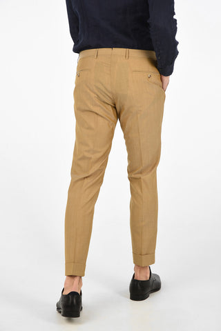 CC COLLECTION double pleat REWARD cuffed hem trousers