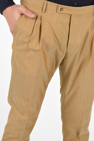 CC COLLECTION double pleat REWARD cuffed hem trousers
