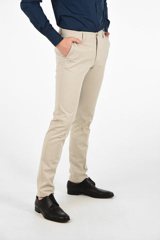 ID Cotton Stretch IDENTITY Mid-rise waist chinos