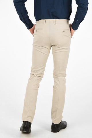 ID Cotton Stretch IDENTITY Mid-rise waist chinos