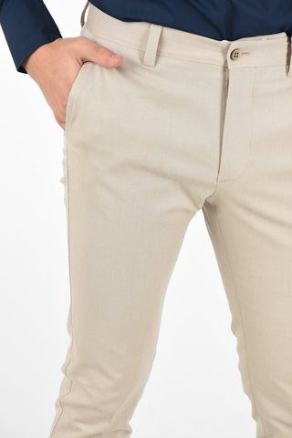 ID Cotton Stretch IDENTITY Mid-rise waist chinos