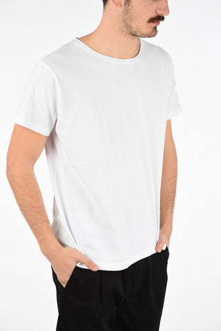 GREG LAUREN Cotton Embroidered Oversized Crew-Neck T-Shirt