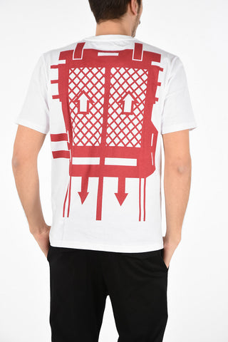 Cotton Printed FLATPACK Crew-Neck T-Shirt