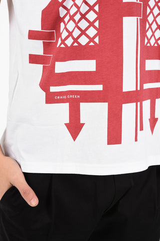 Cotton Printed FLATPACK Crew-Neck T-Shirt
