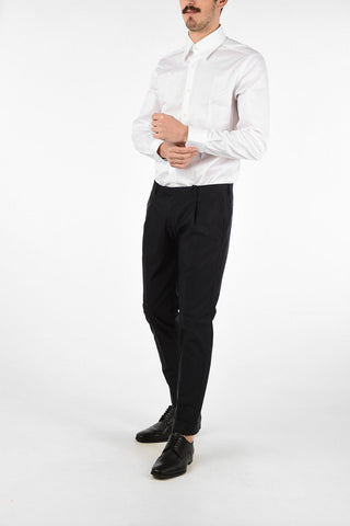 CC COLLECTION Mid-rise waist double pleat REWARD trousers