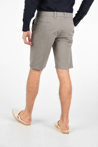 ID Mid-rise waist jetted pocket bermuda shorts