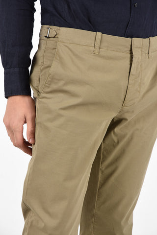 ID Mid-rise waist jetted pocket chinos