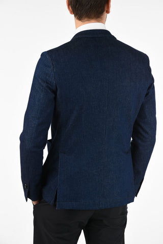 CC COLLECTION giacca doppio petto SW-FINITO denim drop 8R revers a lancia