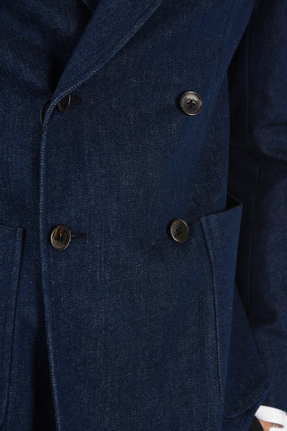 CC COLLECTION giacca doppio petto SW-FINITO denim drop 8R revers a lancia