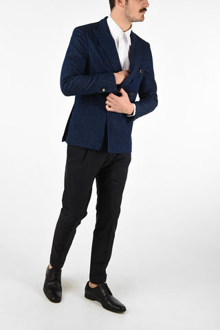 CC COLLECTION giacca doppio petto SW-FINITO denim drop 8R revers a lancia