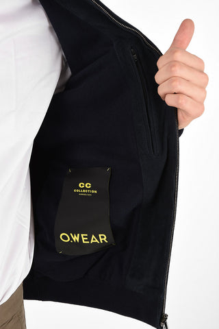 CC COLLECTION O.WEAR suede leather full zip outerwear jacket