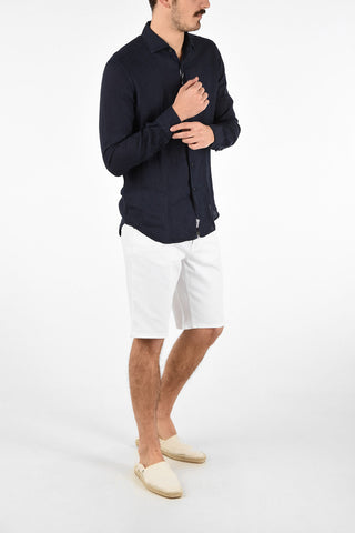 camicia in lino collo francese