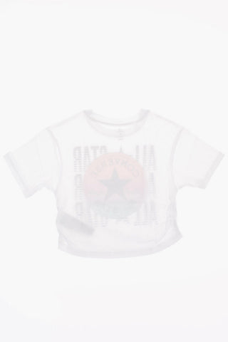 ALL STAR T-Shirt with Logo Print and Ruffles