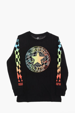 ALL STAR  Logo-Print Side Bands Long Sleeve T-shirt