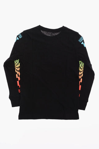 ALL STAR  Logo-Print Side Bands Long Sleeve T-shirt