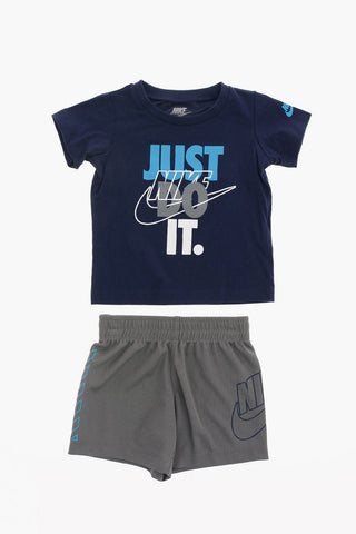 JUST DO IT T-shirt and Drawstring Shorts Set