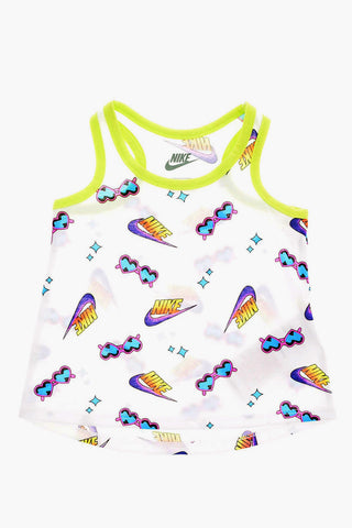 All Over Logo Tank Top and Drawstring Shorts Set