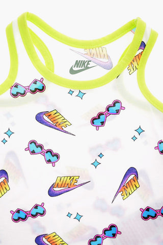 All Over Logo Tank Top and Drawstring Shorts Set