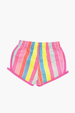 Shorts mit Regenbogenstreifen
