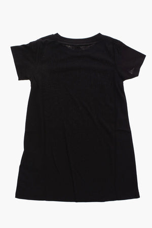 Short-Sleeved Logo Print Dress