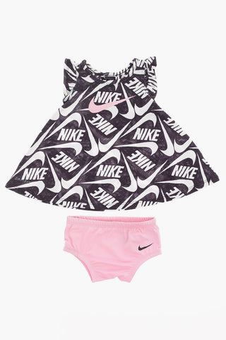 DRI-FIT All Over Logo Dress with Ruffled and Slip Set