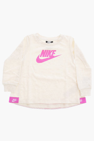 Sweatkleid mit Rundhalsausschnitt und Logoprint