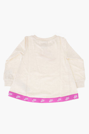 Sweatkleid mit Rundhalsausschnitt und Logoprint