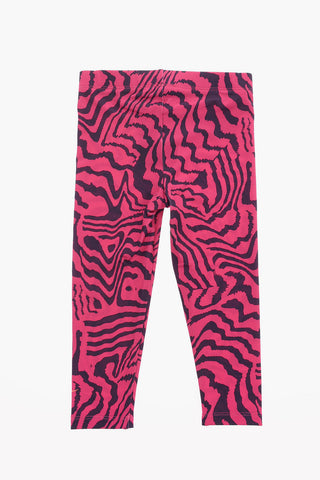 Zebra-Print T-Shirt and Leggings Set