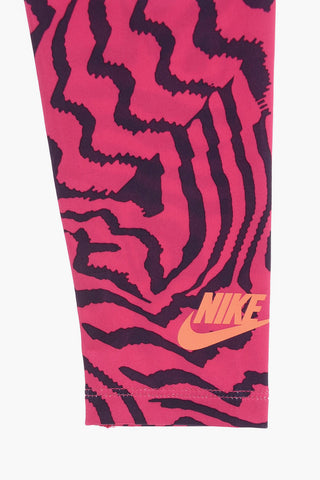 Zebra-Print T-Shirt and Leggings Set