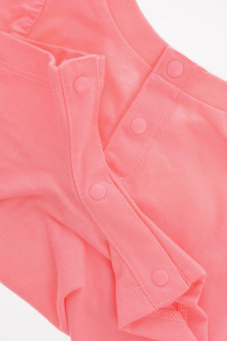 Pagliaccetto con Logo e Manica Ruffled